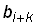 b_ (i + k)