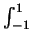 $ \int_{-1}^{1}$
