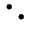 $ \begin{smallmatrix}
\bullet&\\
&\bullet
\end{smallmatrix}$