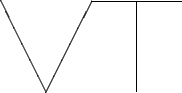 \begin{picture}(60,21)
\put(10,0){\line(-1,2){10}}
\put(10,0){\line(1,2){10}}
\put(20,20){\line(1,0){20}}
\put(30,0){\line(0,1){20}}
\end{picture}